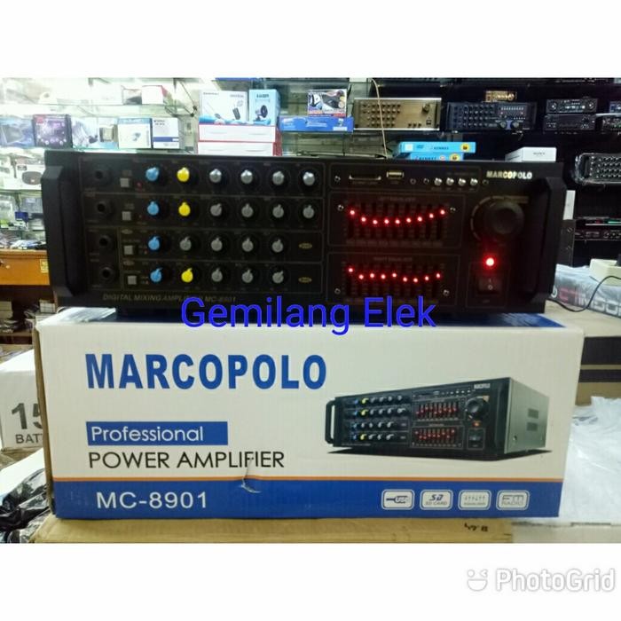 Murah Amplifier Karaoke Marcopolo Mc-8901 Bluetooth Terlariss 