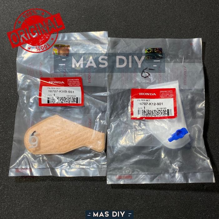 Filter Saringan Bensin Fuel Pump Vario 125 150 160 Beat Scoopy Ori AHM