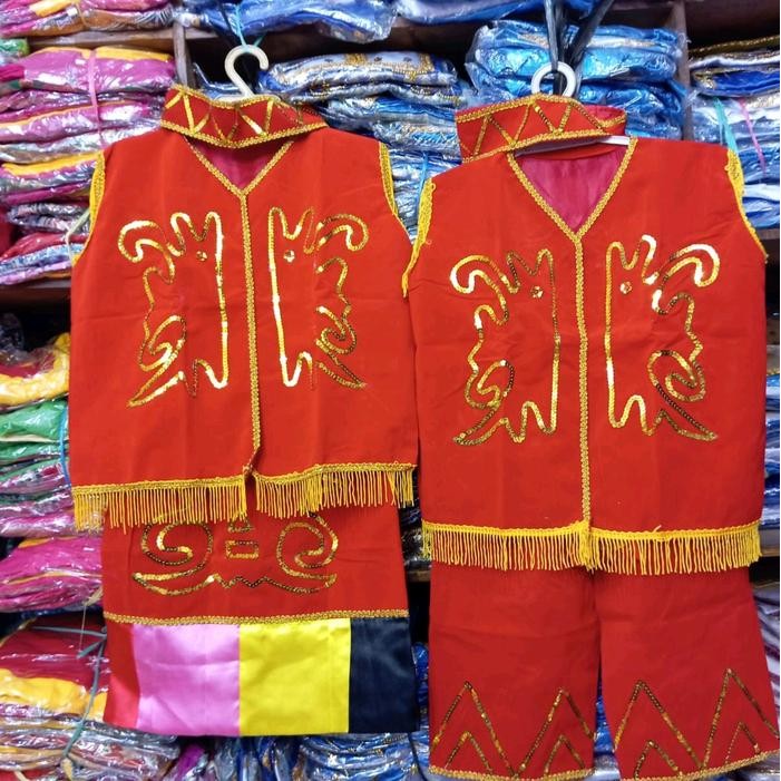Pakaian Adat Dayak TK SD // Baju Adat Dayak