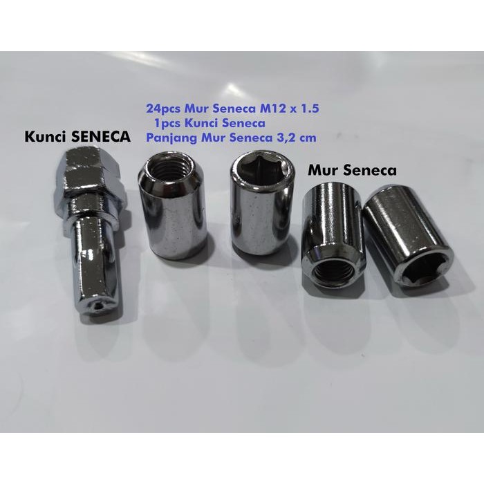Sale Mur Roda Racing 12 X 1.5 Model Seneca ( 24 Pcs + 1 Kunci ) Toyota Kia