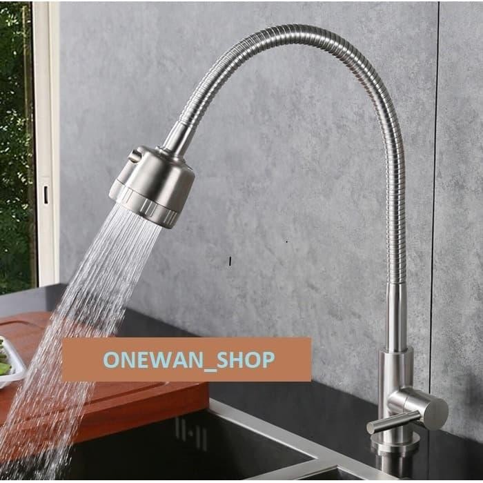 Kran Sink Fleksibel Stainless BIO SUS 304 /Kran Cuci Piring Model Toto