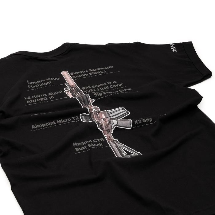 4a3c- T-Shirt Parabellum Ar15 Custom