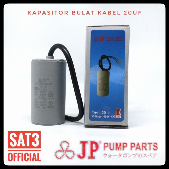JP kapasitor bulat / kabel pompa air 20uf