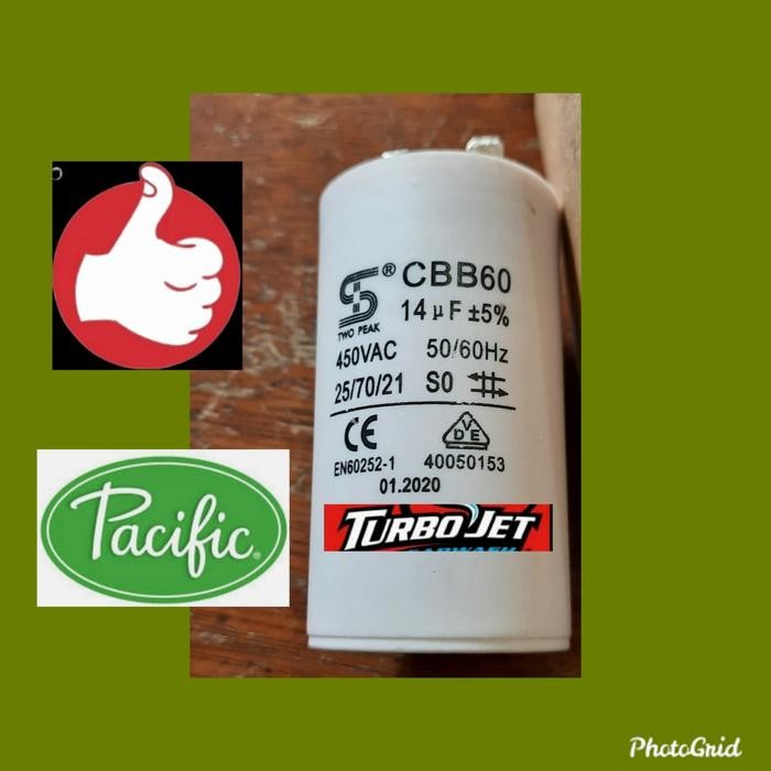 Kapasitor pompa air semi jet Wasser pc 251 otomatis tabung tangki