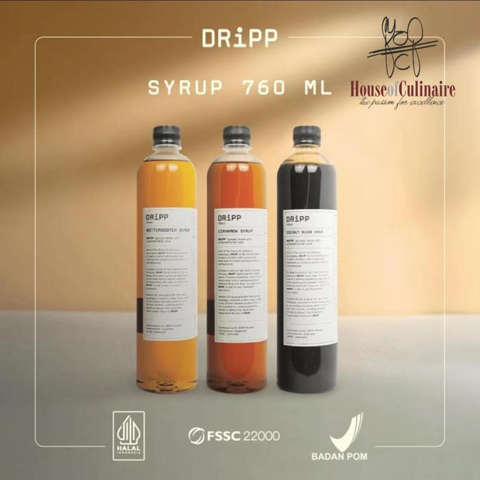 DRIPP VANILLA SYRUP - SIRUP DRIPP RASA VANILLA