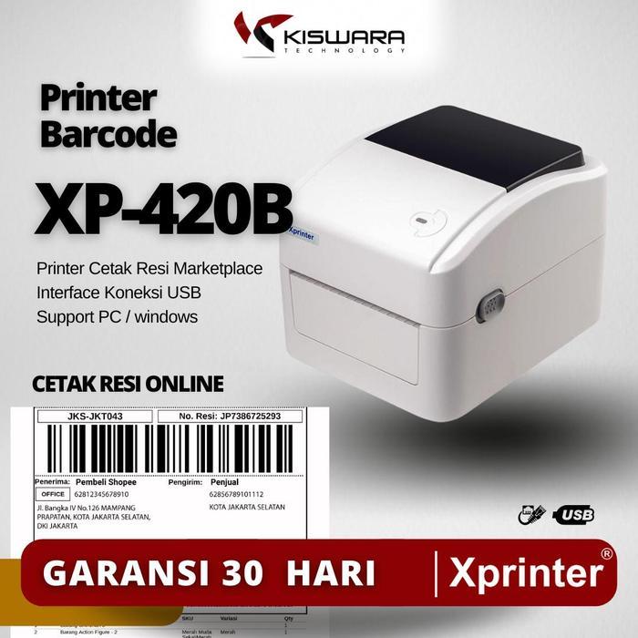 Xprinter Printer Barcode Thermal XP-420B - USB