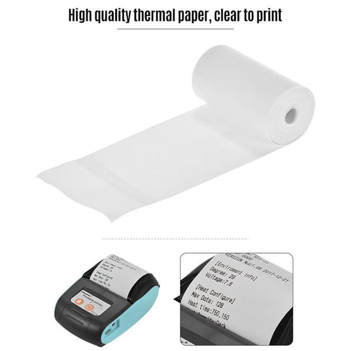 Printer Thermal Mini Portabel Bluetooth USB Isi Ulang, Printer Foto Pelajar untuk Pencetakan