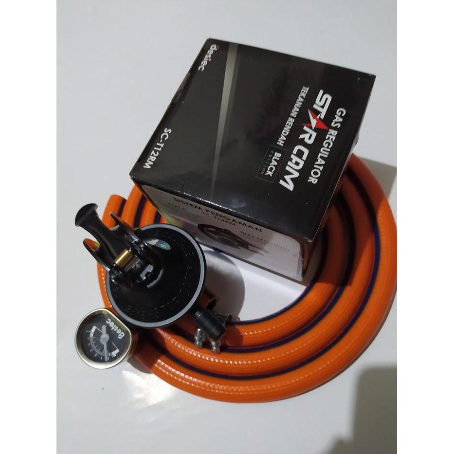 NEW Regulator Modena STARCAM SC-T12RM Selang Gas LPG Modena 1000 PSI