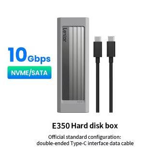Verbandaa - Lexar Ssd Enclosure E350 M.2 Nvme & Sata External Case Usb 3.2 Type-C