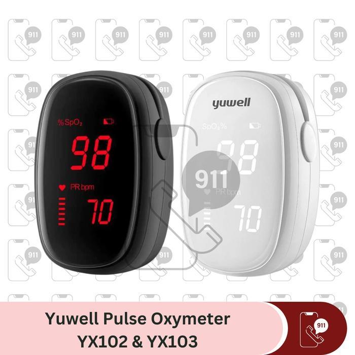 Yuwell YX102 YX103 Pulse Oximeter Oxymeter / Alat Ukur Saturasi Oksigen YX-102 Putih / Yuwell YX103