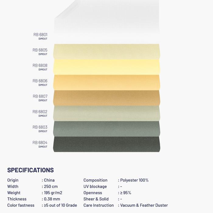NEW!! Roller Blinds Onna- Dimout