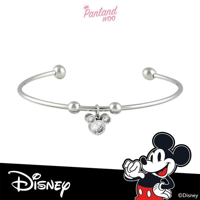Panlandwoo - Mickey & Minnie Collection - Gelang Bangle Titanium Wanita Shanky - Silver