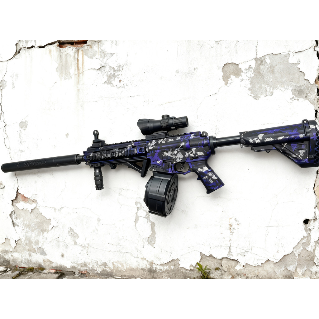 Perfect Gift for Men & Teens: M416 Full Auto Gel Blaster Gun - Dominate with 16m Straight Shooting,