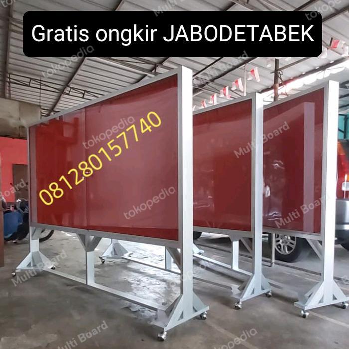 papan mading softboard-standing 120 x 240 cm