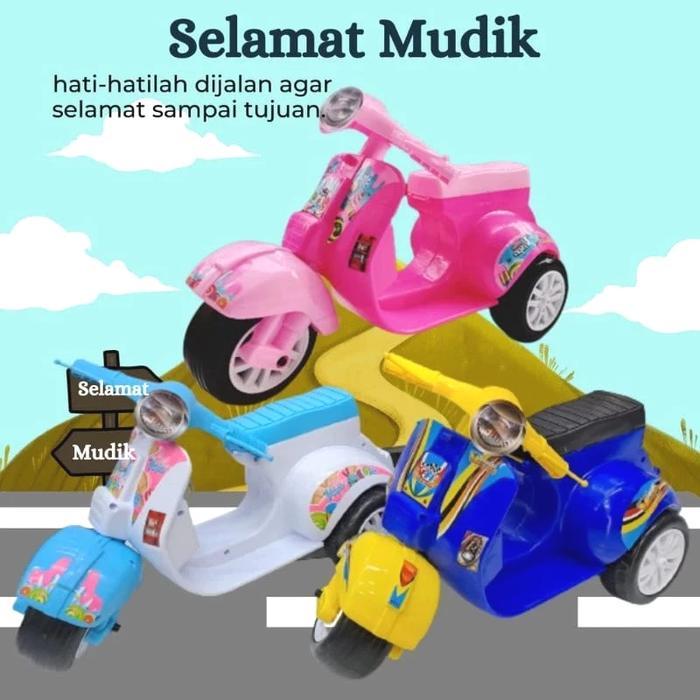 Mainan Vespa Mini Anak Ada Musik Dan Lampu Vespa Mini Anak Vespa Terbaru 
