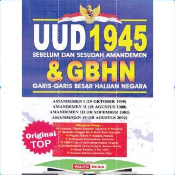 UUD 1945 DAN GBHN (Besar) - PALITO MEDIA