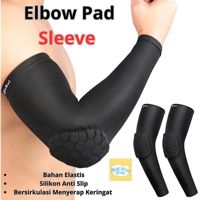 Pelindung Lengan Siku Deker Dekker Elbow Pad Bantalan Olahraga Volly Basket Futsal Gym Bantalan Siku