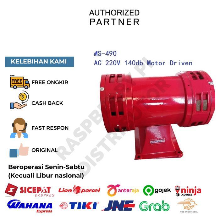 Motor Sirene MS490 MS-490 MS 490 horn alarm klakson S283 Siren 5" inch