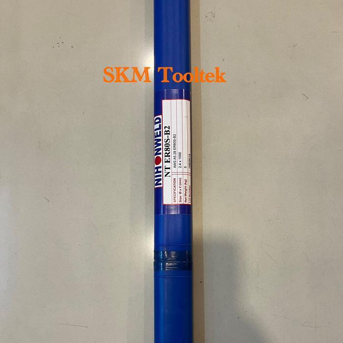 Kawat Las Nihon Weld NT ER80S-B2 2,4MM AWSA5 28 ER80S-B2 (5Kg)