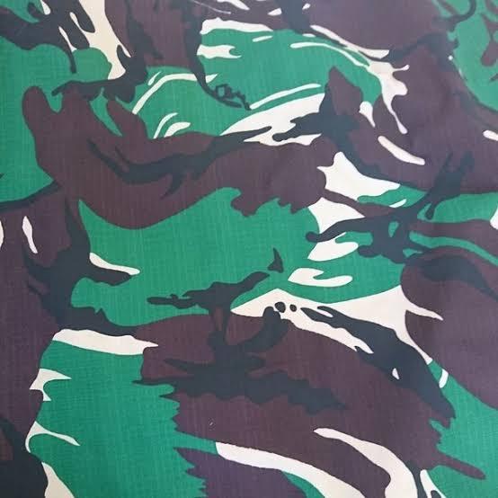 BAHAN KAIN ARMY LORENG RIPSTOP SERAT KOTAK KAIN TEXTILE UNTUK SERAGAM