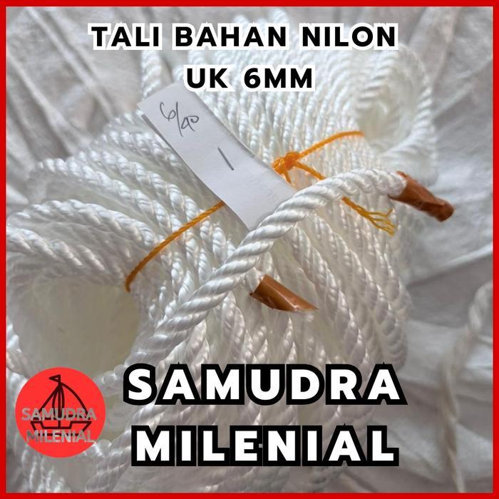 TALI BAHAN NILON/ KAIN 6MM/TAMBANG NILON / TAMBANG KAIN/TALI IKAT MOBIL