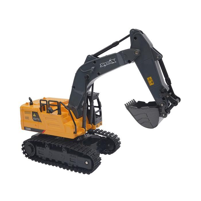 top gear speedx construction excavator 6 channel remote control 1:16 - mix miniatur mobil