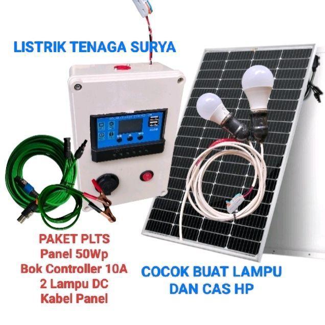 TERLARIS Solar POWER Listrik tenaga Surya Cocok buat Penerangan dan cas hp READY