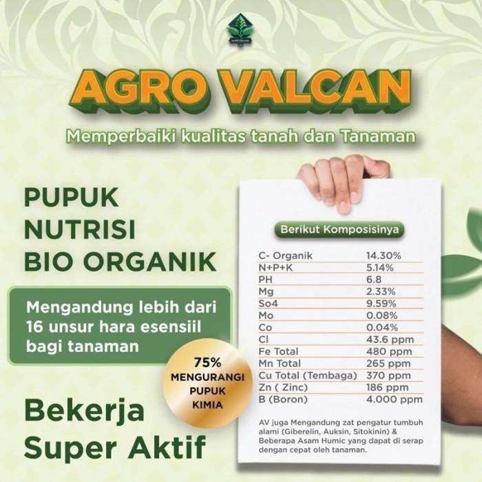 

Promo Agro Valcan 1 Liter Pupuk Organik Cair Plus Asam Humat Nutrisi Hayati Hara Makro Mikro Lengkap