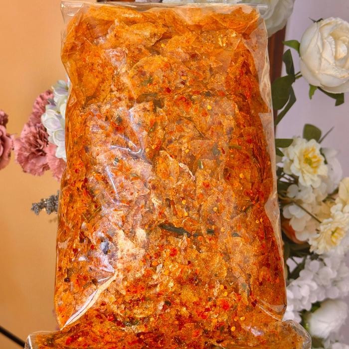 

[FLASE SALE] KERIPIK KACA PEDAS DAUN JERUK 1KG MAK IYOH