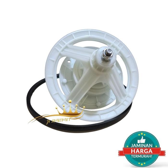 [POLYTRON PWM 7363] Set Gearbox Polytron + Vanbelt Mesin Cuci Polytron 2 Tabung PWM 7363