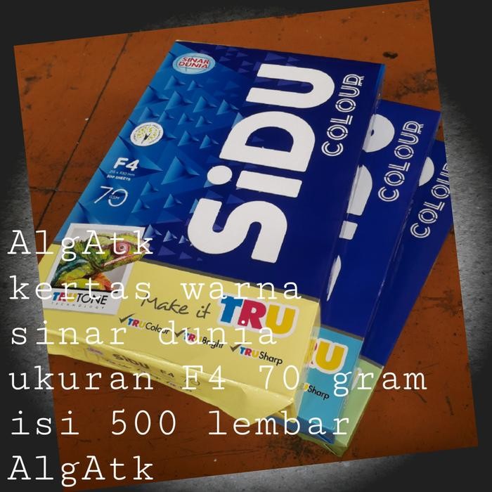 

Kertas Hvs Warna Sinar Dunia Ukuran Folio 70 Gram