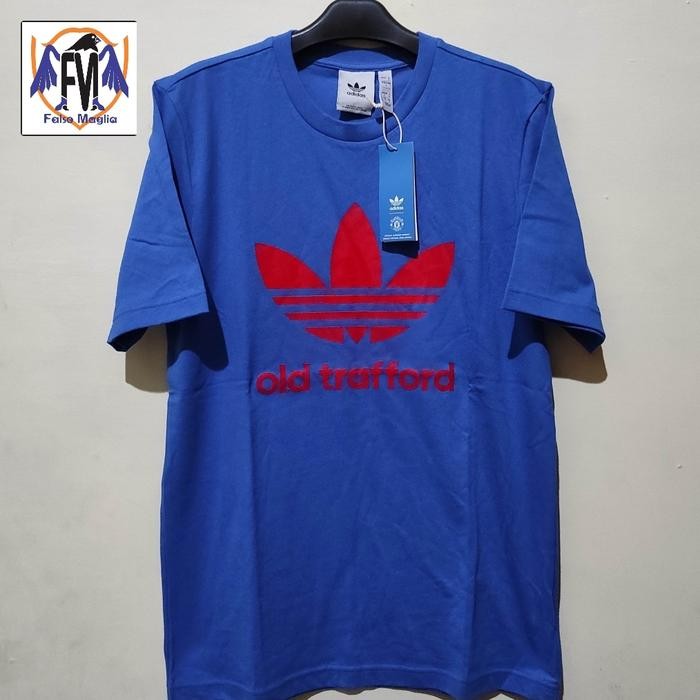 T Shirt Adidas Originals Trefoil Old Trafford Blue Original Murah best seller