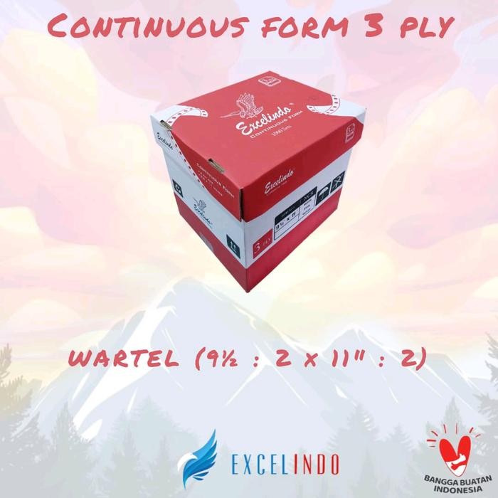 

Pilihan- Kertas Continuous Form 3Ply Dph Wartel Paper Stationery