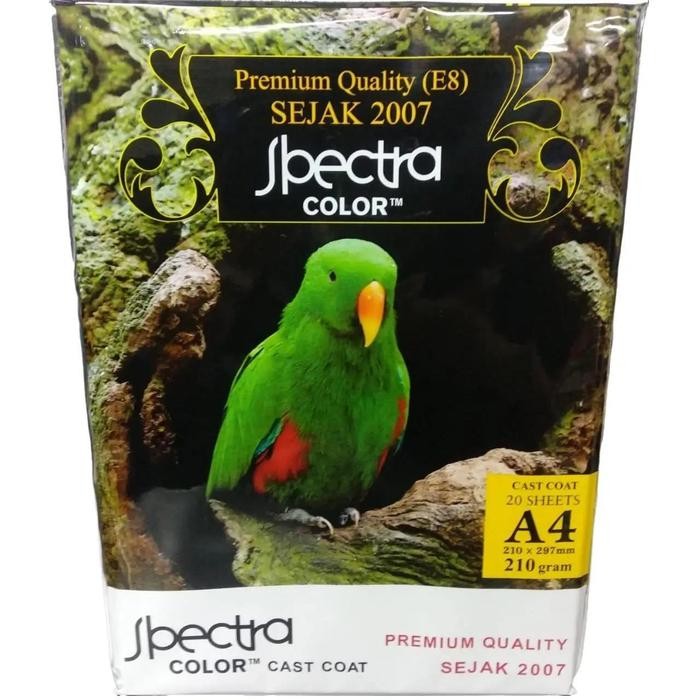 

Pilihan- Kertas Foto Glossy Spectra Premium Quality A4 210Gsm - 1 Pack (20 Lembar) - Putih