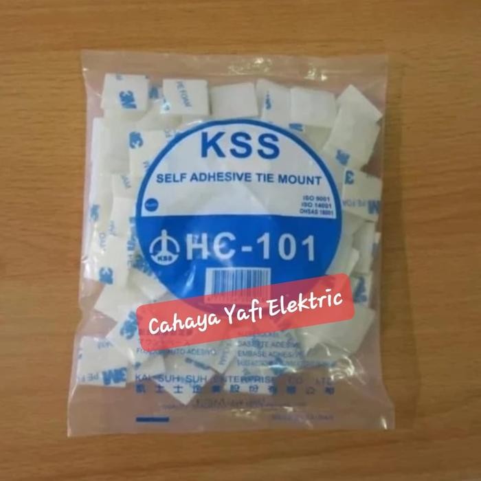 

Kss Self Adhesive Tie Mount Hc-101 ( Perekat 3M ) Isi 100 Pcs Tiemount Kss