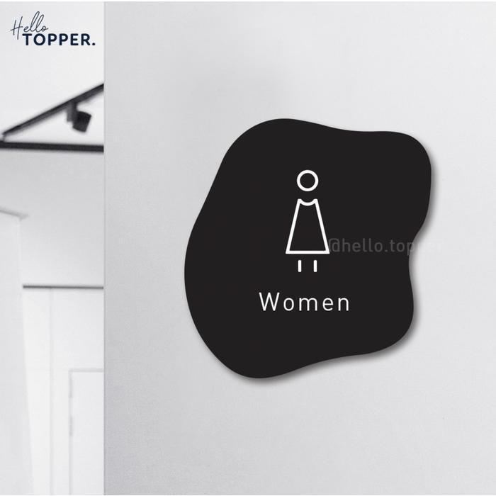 

Toilet Women Wanita Sign Board Akrilik Print Signage Acrylic Petunjuk