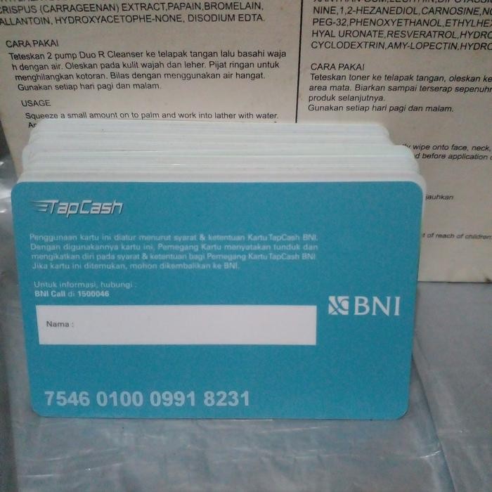 

KARTU BNI TAP CASH BARU MULTI PAY