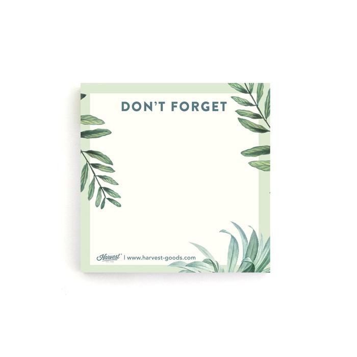 

To Do List / Memo Harvest Daily Essential Blooming - Green Leaves