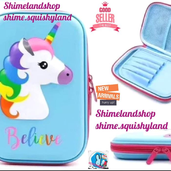 

UNICORN KOTAK PENSIL SMIGGLE LOOK A LIKE HARDCASE 3D MOTIF TIMBUL
