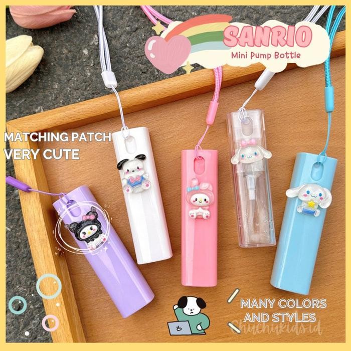 

Botol Spray Botol Kaca Plastik Mini Travel Botol Parfum Handsanitizer Karakter Sanrio Wadah