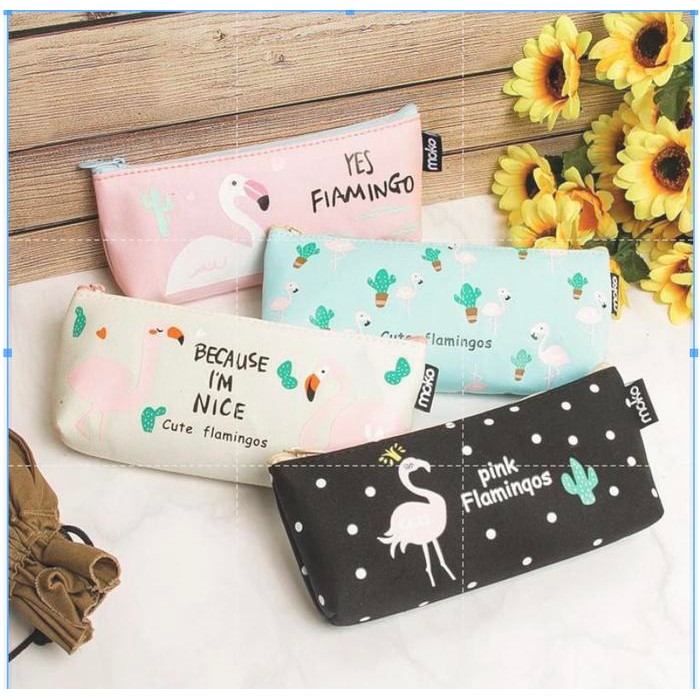 

Sale Tempat Pensil Korea Style Flamingo Natures Organizer Stationery Set