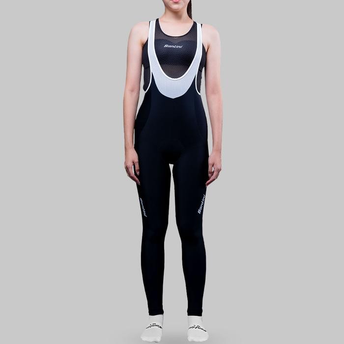Santini Lady Bibtight gilevo padding Nero/Black