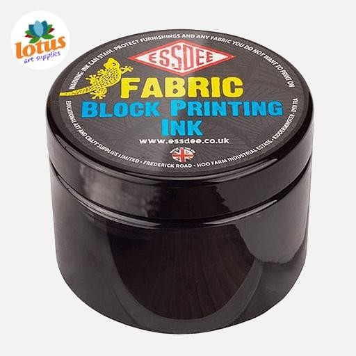 NEW PRODUK ESSDEE FABRIC BLOCK PRINTING INK 150ML BLACK MAWAR-89