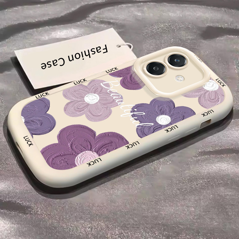 Casing Hp untuk OPPO A3 4G A3 5G A3X 4G A3X 5G A40 4G A60 5G Case Casing HP Softcase Puff Kasing Len