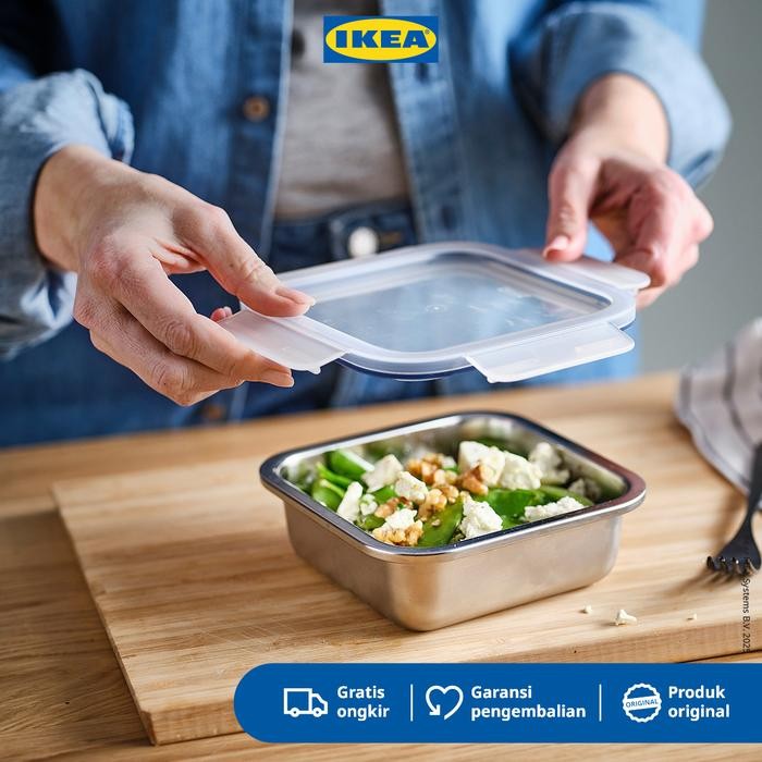 Sale Ikea 365+ Tutup Tempat Makan Persegi Plastik
