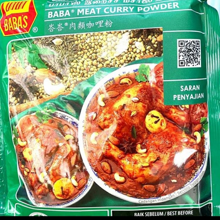 

Stok Baru BABAS MEAT CURRY POWDER / KARY Baba / KARI BUBUK 250 GRAM