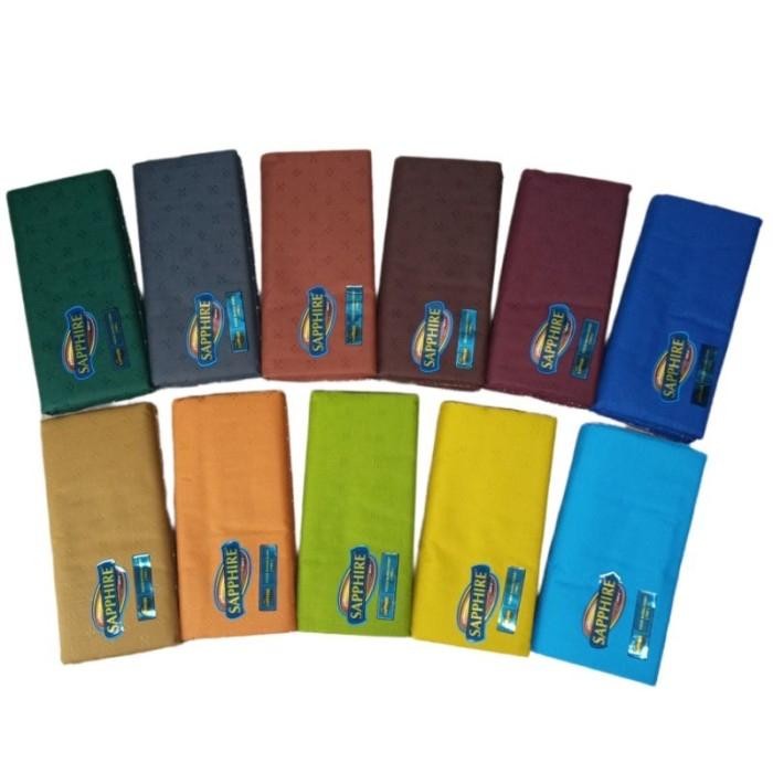Sarung Tenun Sapphire Dewasa POLOS ( 100 % ORIGINAL SAPPHIRE )