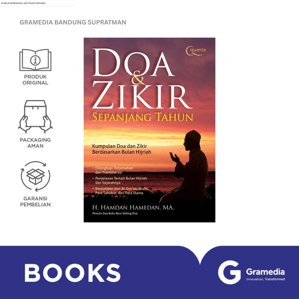 Gramedia Bandung Supratman | DOA DAN ZIKIR SEPANJANG TAHUN | Buku Religion & Spiritual Islam | Buku 