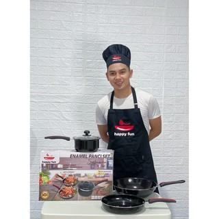 YOHOYO - Panci set enamel Happy Fun HF 318 - Non garansi