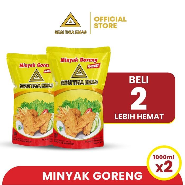 

Pilihan- Minyak Goreng Segi Tiga Emas 1L - Twinpack